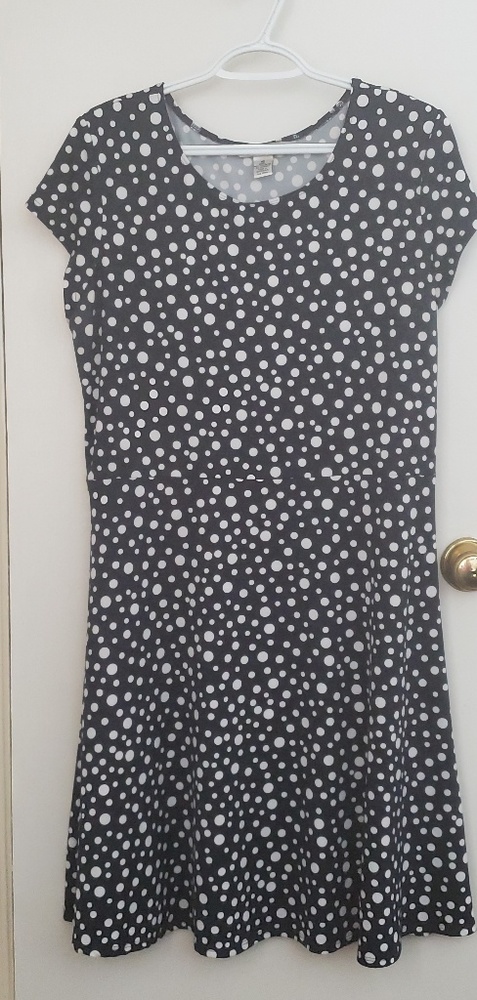 Navy blue Polka dot dress